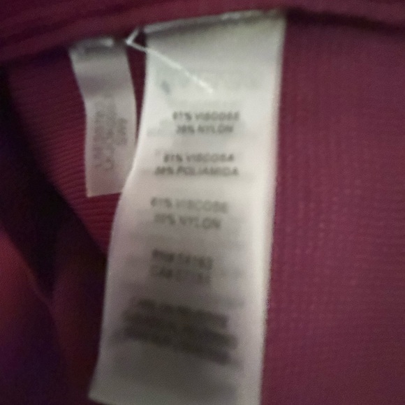 Karl Lagerfeld Dark Red Embellished Short Sleeve Top - Picture 2 of 2